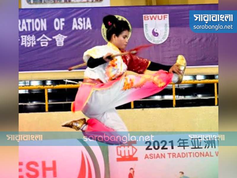 ২০১৯ সালে সাউথ এশিয়ান গেমসে তামা ও ব্রোঞ্জ পদক লাভ করেন প্রিয়া, ছবি: সারাবাংলা