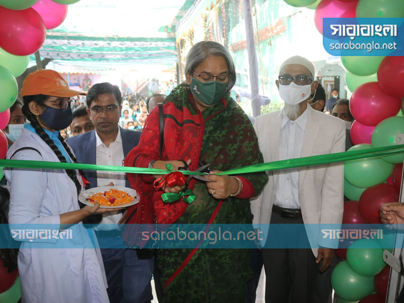  শেরে বাংলা বালিকা মহাবিদ্যালয়ে লীলা নাগ ভবন উদ্বোধন করেন শিক্ষামন্ত্রী দীপু মনি, ছবি: সারাবাংলা