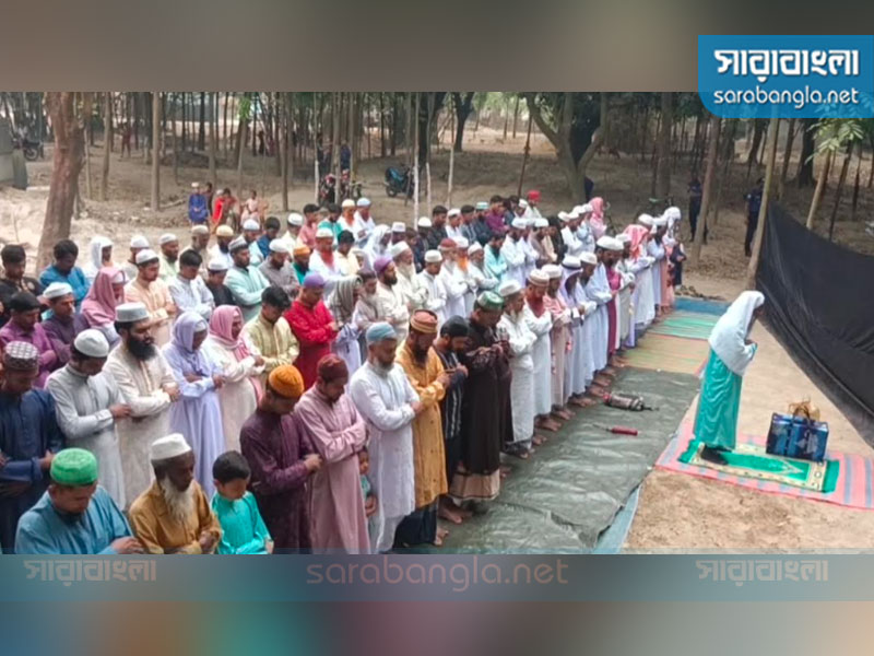 চাঁপাইনবাবগঞ্জের কয়েকটি গ্রামে ঈদুল ফিতর পালিত হচ্ছে আজ, ছবি: সারাবাংলা।