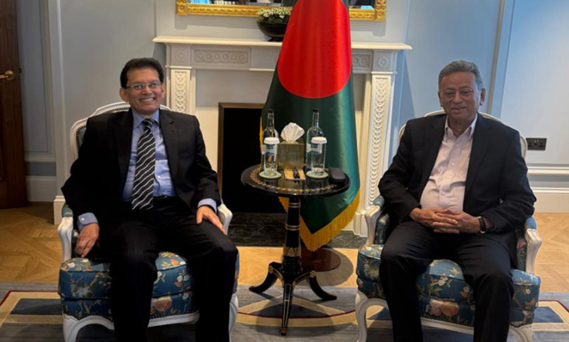লন্ডনে জাতীয় নিরাপত্তা উপদেষ্টা ড. খলিলুরের সঙ্গে খসরুর বৈঠক