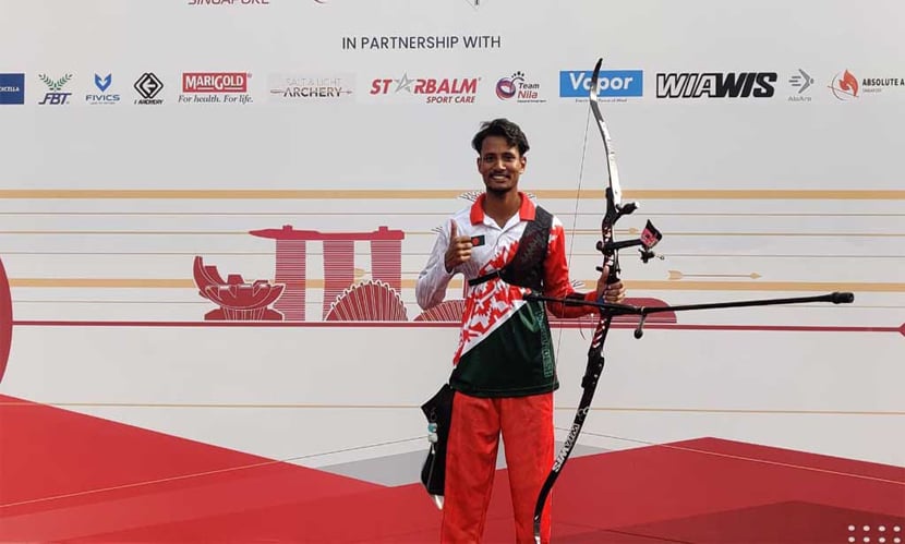 সিঙ্গাপুরে আর্চারিতে সোনা জিতলেন আলিফ সিঙ্গাপুরে আর্চারিতে সোনা জিতলেন আলিফ