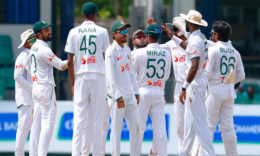 বাংলাদেশকে লিডের পাহাড়ে পিষ্ট করল শ্রীলংকা