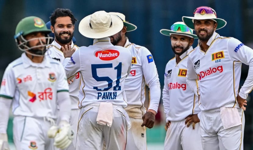 কলম্বো টেস্ট: হারের শঙ্কায় তৃতীয় দিন শেষ করল বাংলাদেশ