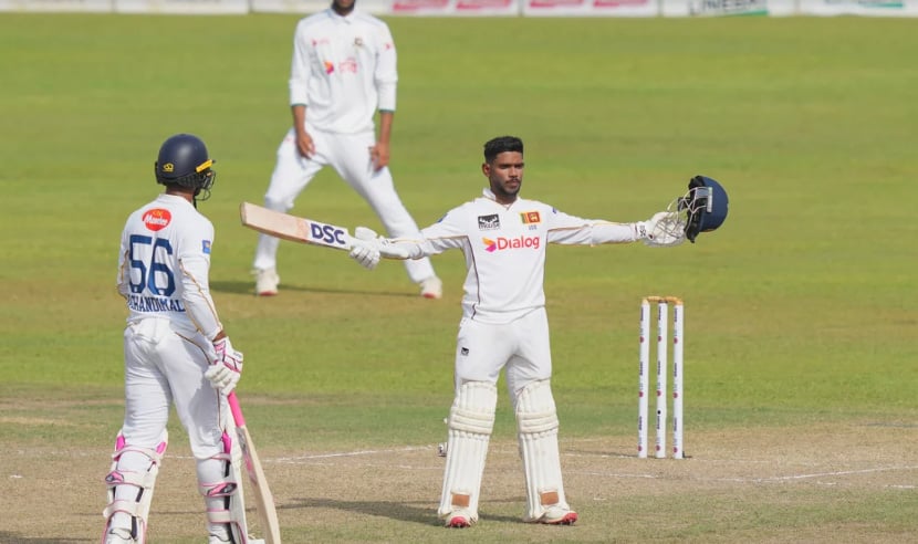 কলম্বো টেস্ট: ৪৩ রানে এগিয়ে থেকে দ্বিতীয় দিন শেষ করল শ্রীলংকা