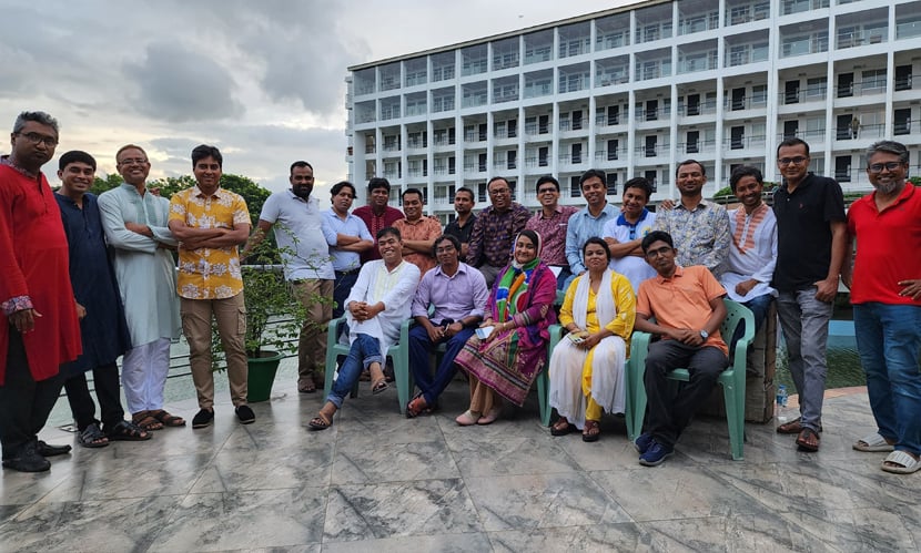 ব্র্যাক সিডিএম-এ দু’দিনের আবাসিক প্রশিক্ষণে অংশ নেওয়া ক্যাপিটাল মার্কেটের সাংবাদিকরা। ছবি: সারাবাংলা