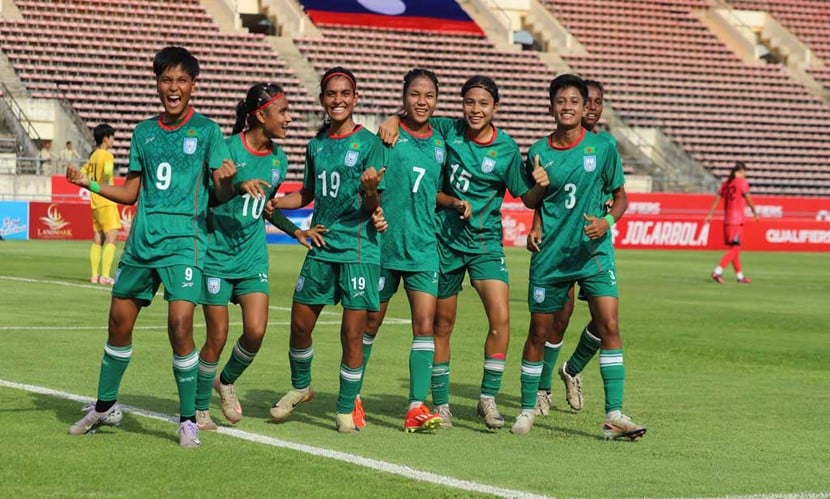 ইতিহাস গড়ে অনূর্ধ্ব-২০ নারী এশিয়ান কাপে বাংলাদেশ