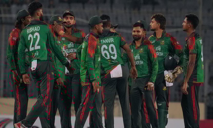রিশাদের রেকর্ডের রাতে বাংলাদেশের স্বস্তির জয়