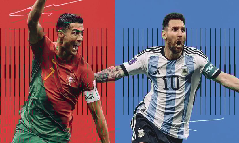 রেকর্ড ষষ্ঠ বিশ্বকাপে মুখোমুখি মেসি-রোনালদো রেকর্ড ষষ্ঠ বিশ্বকাপে মুখোমুখি মেসি-রোনালদো