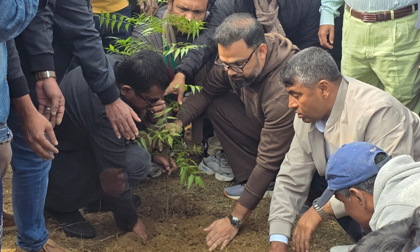 সংবর্ধনাস্থলের ক্ষত পুষিয়ে নিতে আমিনুলের নেতৃত্বে বৃক্ষরোপণ