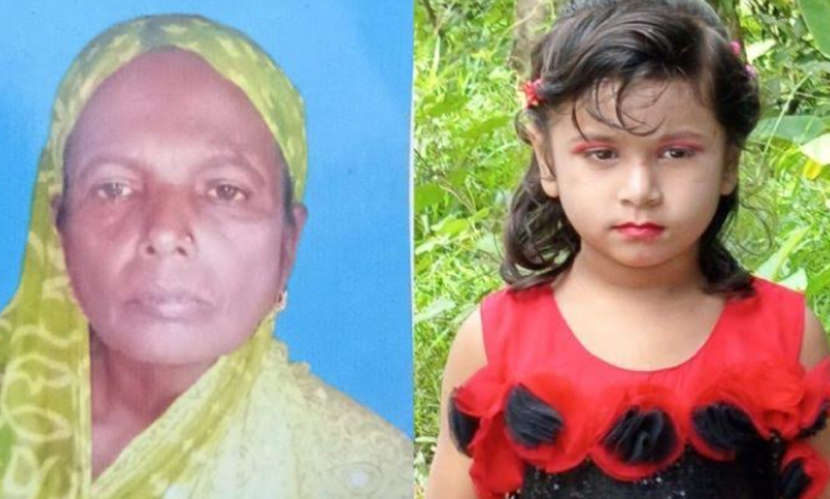 আগুন কেড়ে নিল ঘরের ভেতর আটকে পড়া দাদি-নাতনির প্রাণ
