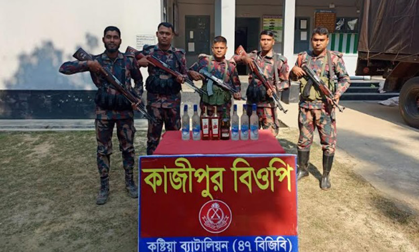 কুষ্টিয়ায় ২ কোটি ৬১ লাখ টাকার মাদক জব্দ