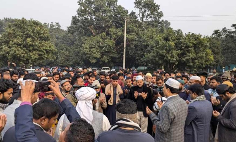 রাবিতে শহিদ ওসমান হাদির গায়েবানা জানাজা