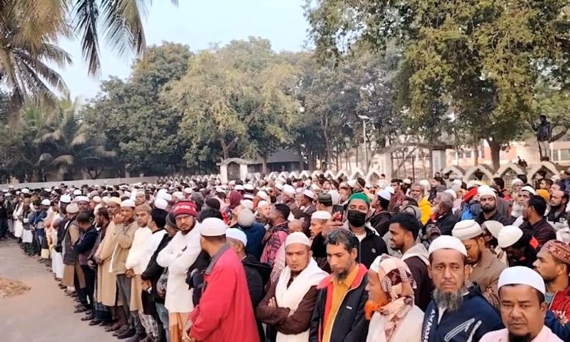 দেবীদ্বারে খালেদা জিয়ার দোয়া ও গায়েবানা জানাজায় শোকাবহ পরিবেশ
