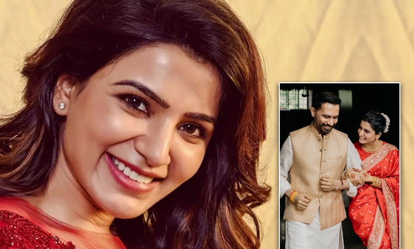 লাল বেনারসিতে জীবনের নতুন অধ্যায় শুরু করলেন সামান্থা