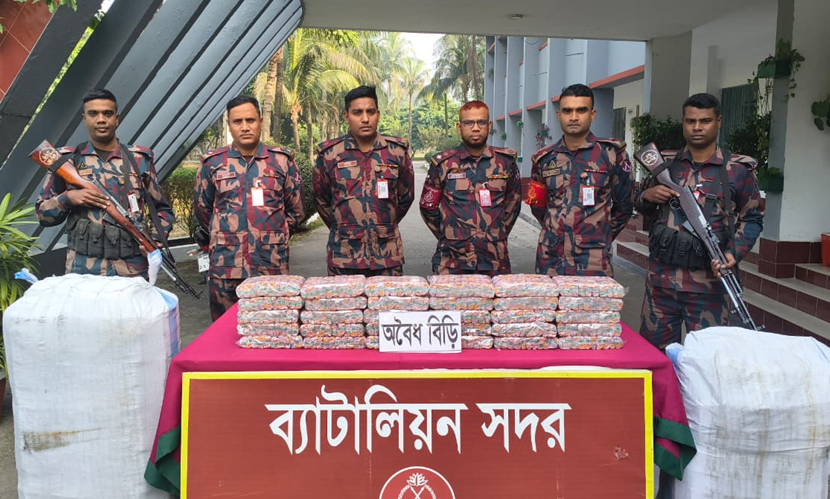 কুষ্টিয়ায় ২৯ লাখ টাকার মাদক ও চোরাচালানি পণ্য উদ্ধার