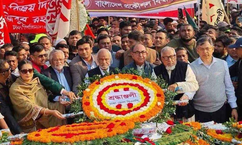 মহান বিজয় দিবসে জাতীয় স্মৃতিসৌধে বিএনপির শ্রদ্ধা