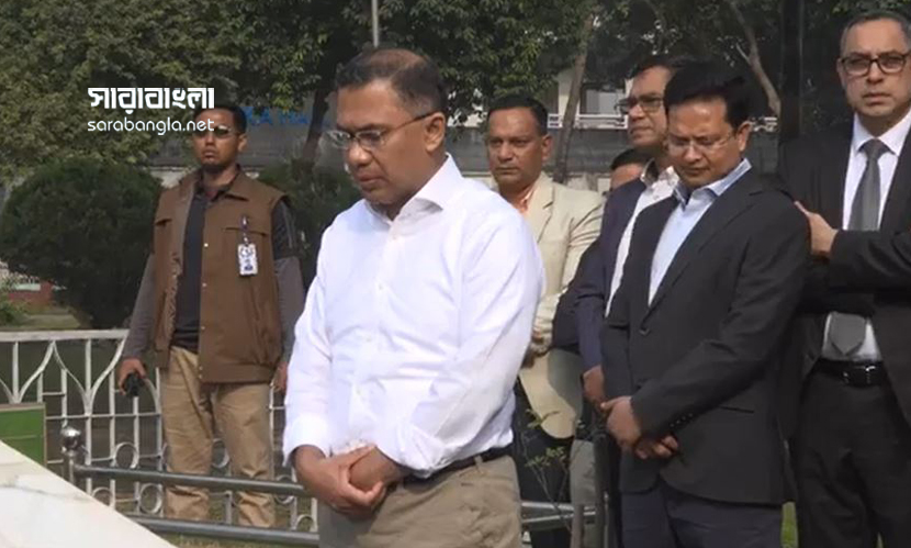 শ্বশুড়ের কবর জিয়ারত করলেন তারেক রহমান