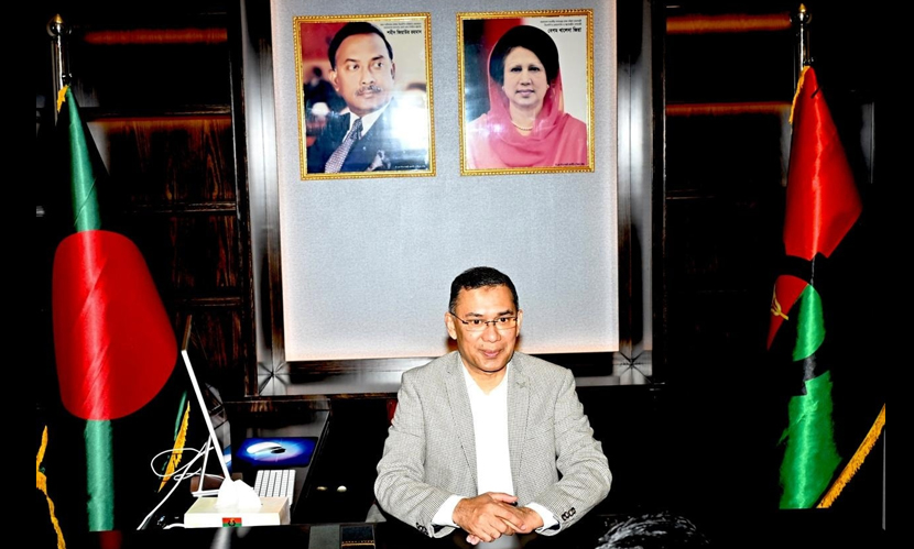 দেশে ফিরে প্রথম পল্টন কার্যালয় অফিসে বসলেন তারেক রহমান
