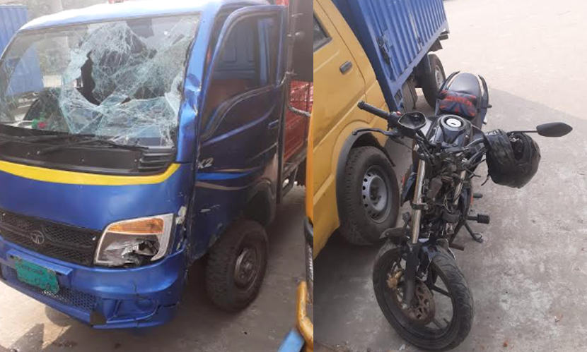 নোয়াখালীতে মোটরসাইকেল-মুরগিবাহী পিকআপ সংঘর্ষে নিহত ২ যুবক