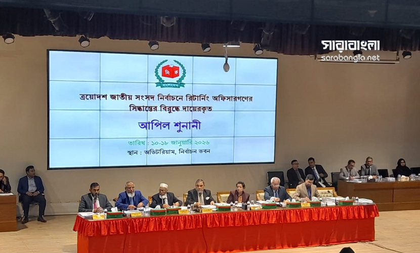 ‎ইসিতে অষ্টম দিনের আপিল শুনানি চলছে
