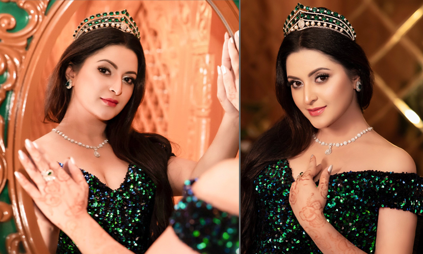 এমেরাল্ড সবুজে পরীমণি, মুগ্ধ ভক্তরা