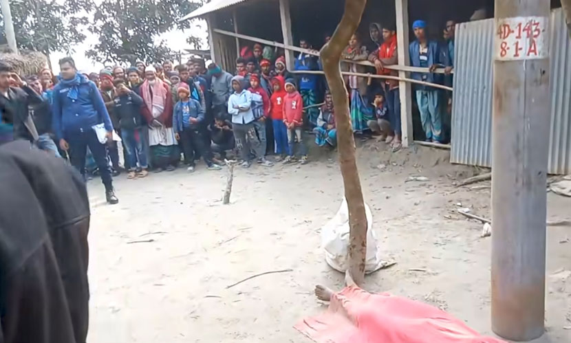 কুড়িগ্রামে চোর সন্দেহে যুবককে পিটিয়ে হত্যা