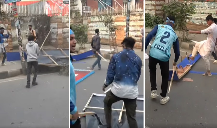 খেলা বন্ধ, মিরপুর স্টেডিয়ামে ভাঙচুর