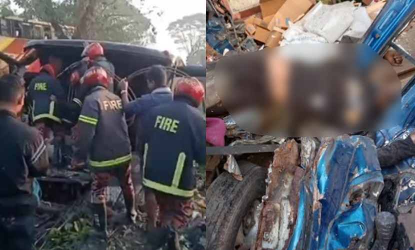সুনামগঞ্জে বাস-ট্রাক মুখোমুখি সংঘর্ষে নিহত ১, আহত ৫