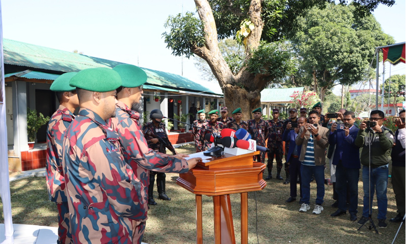 নির্বাচন উপলক্ষ্যে পানছড়ি ব্যাটালিয়নে কঠোর নিরাপত্তা জোরদার