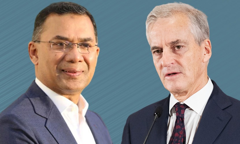 তারেক রহমানকে অভিনন্দন জানালেন নরওয়ের প্রধানমন্ত্রী