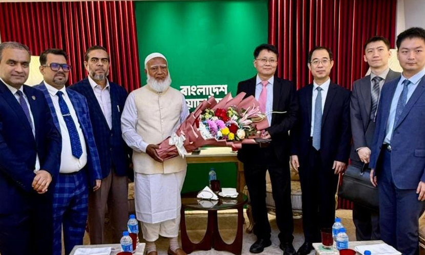 জামায়াত আমিরের সঙ্গে চাইনিজ নির্বাচন পর্যবেক্ষণ মিশনের সাক্ষাৎ