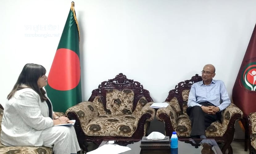 এনএইচআরসি চেয়ারপারসনের সঙ্গে ইইউ নির্বাচন পর্যবেক্ষণ মিশনের বিশ্লেষকের সাক্ষাৎ