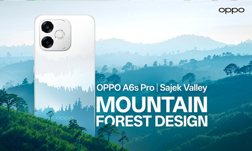 ‎‘মাউন্টেন ফরেস্ট ডিজাইন’ নিয়ে আসছে অপো এ৬এস প্রো