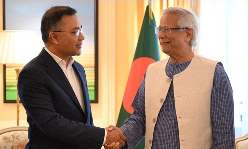 তারেক রহমানকে অভিনন্দন জানালেন প্রধান উপদেষ্টা