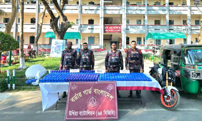 বিজিবির অভিযানে প্রায় ১০ লাখ ইয়াবা উদ্ধার