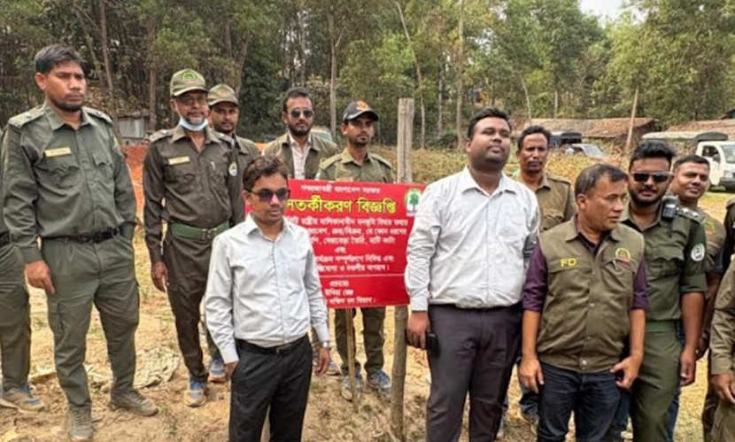 উখিয়ায় ৬ একর বনভূমি দখলমুক্ত