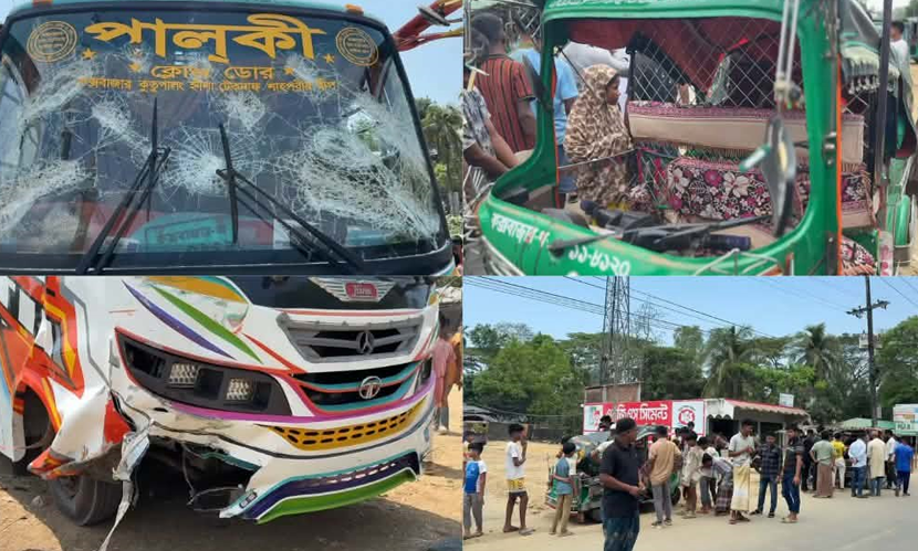 বাস–সিএনজির সংঘর্ষে শিশু নিহত, আহত ৪