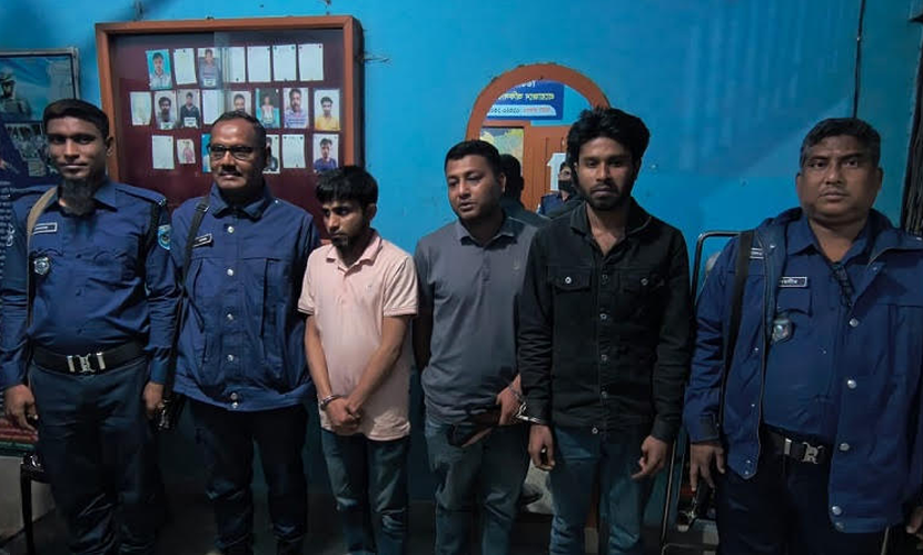 গাইবান্ধায় চাঁদাবাজির মামলায় বিএনপির ৩ নেতা গ্রেফতার