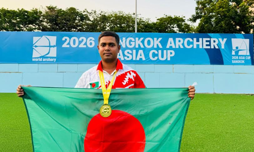বাংলাদেশের হয়ে স্বর্ণপদক অর্জন করলেন বিজিবি’র নেওয়াজ