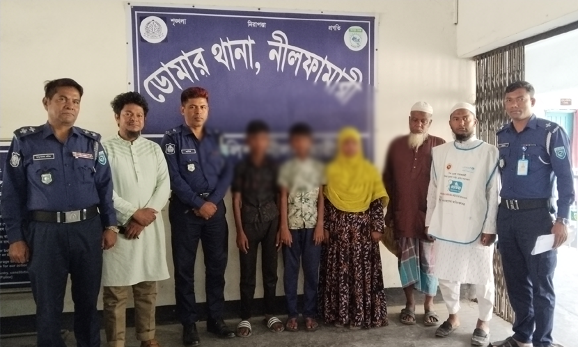 ভারতে প্রবেশের সময় আটক শিশুদের পরিবারের কাছে হস্তান্তর