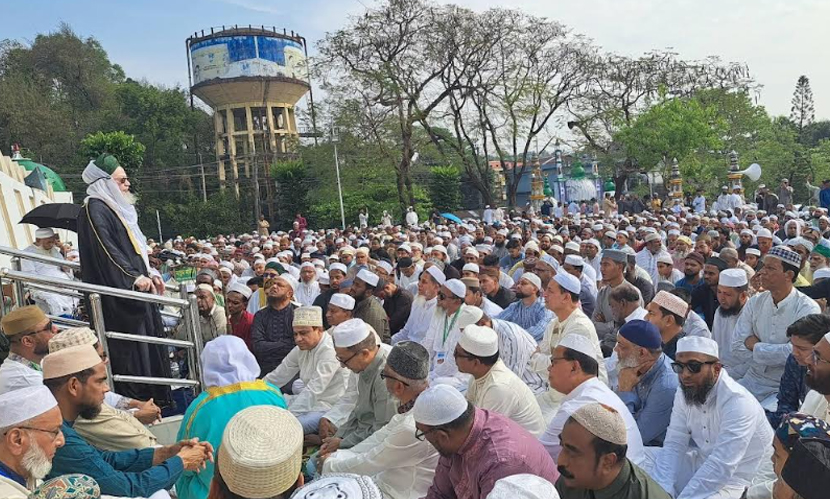 সিলেটের শাহী ঈদগাহে লাখো মুসল্লীর ঢল