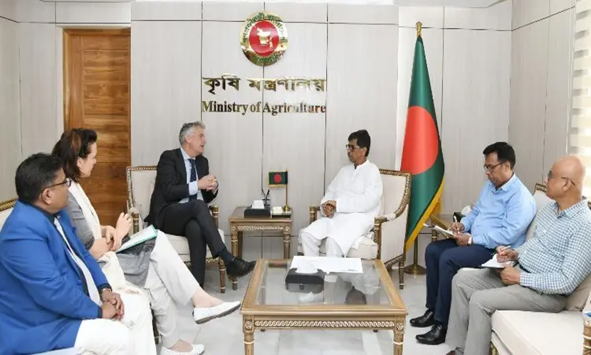 কৃষিমন্ত্রীর সঙ্গে নেদারল্যান্ডের রাষ্ট্রদূতের সাক্ষাৎ