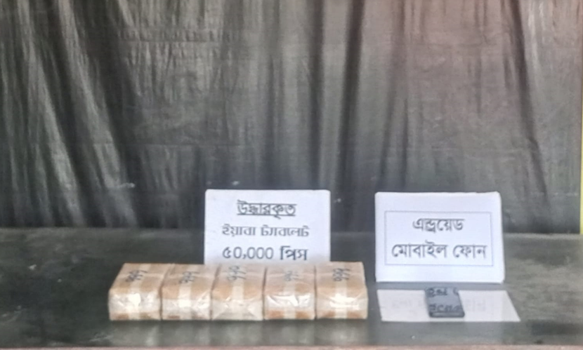 টেকনাফে ৫০ হাজার ইয়াবাসহ আটক ১