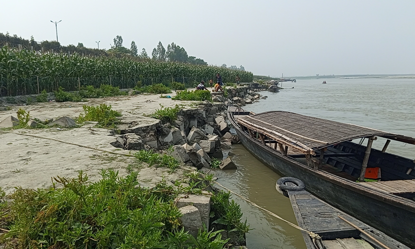 ব্রহ্মপুত্রের ভাঙনে ঝুঁকিতে বালাসী লঞ্চ টার্মিনাল