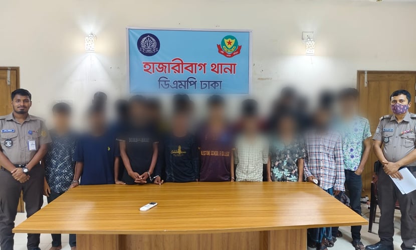 হাজারীবাগে বিশেষ অভিযানে গ্রেফতার ৩৩