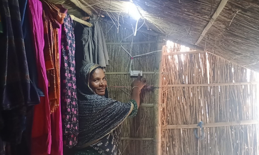 সৌর বিদ্যুতের আলোয় আলোকিত গাইবান্ধার দুর্গম চরাঞ্চল