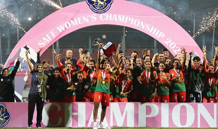 সাফ নারী ফুটবলে আবারও একই গ্রুপে বাংলাদেশ-ভারত