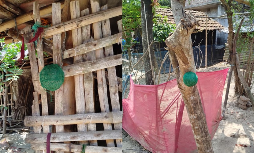 বাড়ির গেটে ঝুলিয়ে রাখা হয় ‘বোমা সদৃশ’ ৩ বস্তু, এলাকায় আতঙ্ক