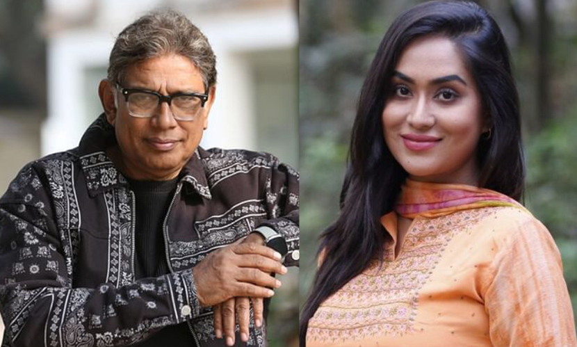 প্রথমবারের মতো আফজাল হোসেনের সঙ্গে মম