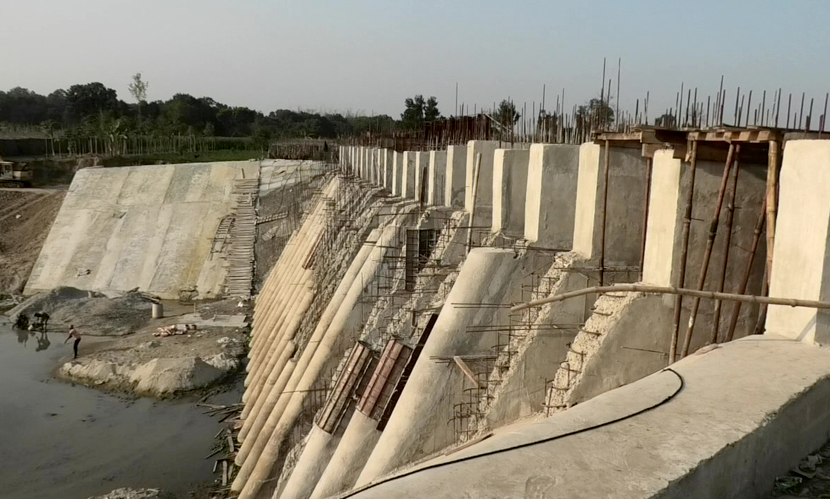 ভৈরব নদে নির্মাণাধীন পানি সংরক্ষণাগারের কাজ ৫ বছরেও শেষ হয়নি